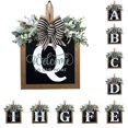 thumbnail image 1 of Front Door Decorations Alphabet Wreath Sign  Outdoor Hanging Decoration  11.8”*11.8”, 1 of 3