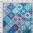 thumbnail image 3 of oneOone Cotton Silk Blue Fabric Abstract Traditional Sewing Craft Projects Fabric Prints By Yard 42 Inch Wide, 3 of 4