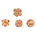 thumbnail image 4 of MasteelfCA 4pcs Bamboo Kongming Lock Toy Creative Toy Brain Teasers Toy Educational Toys, 4 of 8