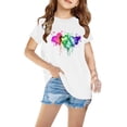 thumbnail image 1 of LSLJS T-shirt en Coton pour Garçons et Filles, Mode Mignon Col Rond Imprimé Tee Manches Courtes, Vêtements d'Été pour Filles, 1 of 5