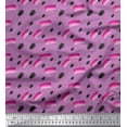 thumbnail image 1 of Soimoi Purple Modal Satin Fabric Brush Stroke Abstract Printed Fabric 1 Yard 42 Inch Wide, 1 of 3