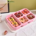 thumbnail image 4 of Dvkptbk Bento Lunch Box, 3 Compartment Meal Prep Containers, Lunch Box Containers for Kids Adults, Plastic Reusable Food Storage Containers - Stackable, Suitable for Schools,Work And Travel, 4 of 6