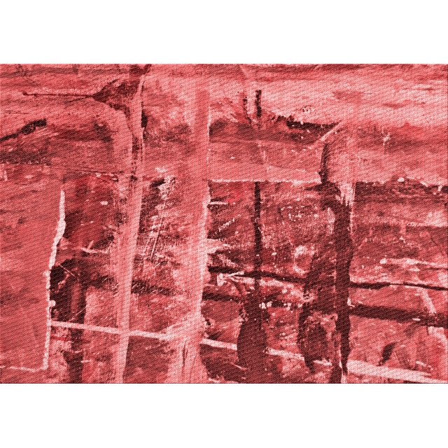 Ahgly Company Tapis Rectangulaire Lavable en Machine Rouge Transitionnel, 8 Pieds x 10 Pieds