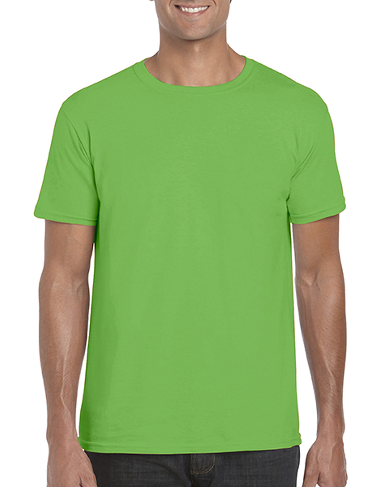 Gildan T-Shirt Softstyle pour Hommes, G, Vert Électrique