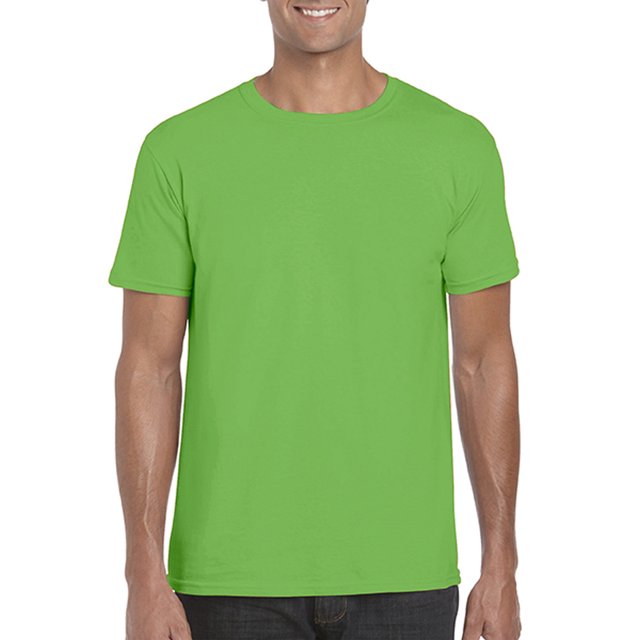 Gildan Mens Softstyle T-Shirt, L, Electric Green
