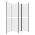 thumbnail image 3 of vidaXL 4-Panel Room Divider White 200x200 cm Fabric, 3 of 5