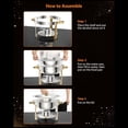 thumbnail image 3 of Round Chafing Dishes for Buffet 2, 4, 6 Pack, 5QT Stainless Steel Buffet Servers and Warmers, Serving Food Warmer with Lid, Spoon and Tweezers Complete Set for Catering, Parties, 3 of 8