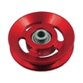 thumbnail image 1 of Aluminium Alloy Bearing Pulley Wheel Replace for Gym Equipment Part Cable Machine - Red, 88mm, 1 of 8