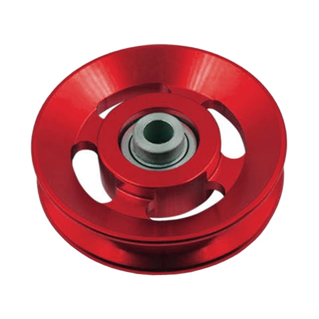 Aluminium Alloy Bearing Pulley Wheel Replace for Gym Equipment Part Cable Machine - Red, 88mm
