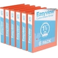 thumbnail image 1 of Davis Group, Easyview Premium, Round Ring, Customizable, View Binder, 6 Pack, 1.5", 1 of 3