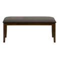 thumbnail image 2 of Monarch Specialties Bench, 44" Rectangular, Upholstered, Wood, Dining Room, Kitchen, Entryway, Brown Solid Wood, Brown Fabric, Transitional, 2 of 9