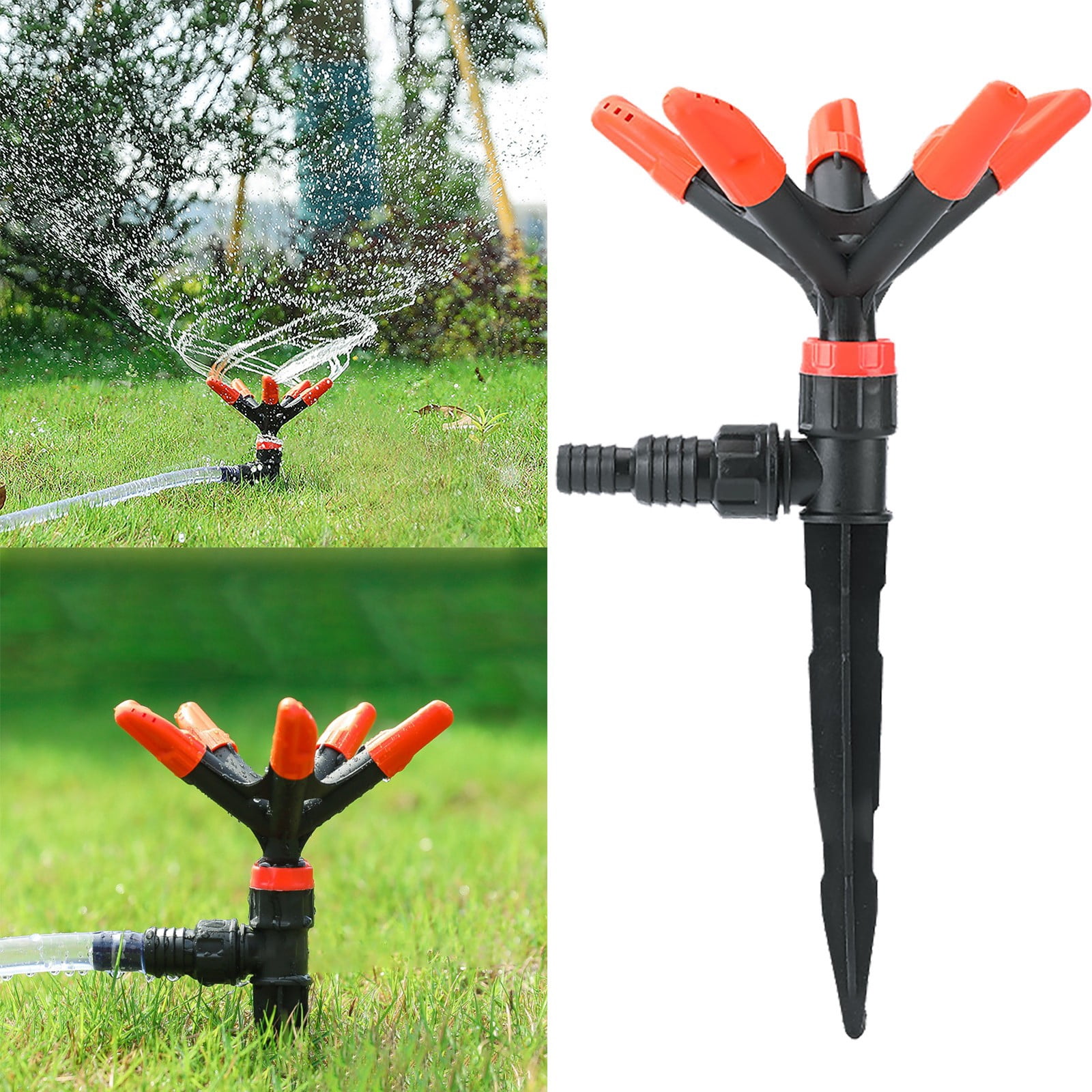 Water Sprinklers Sprinkler Automatic 360° Rotating Garden Water Sprinklers Irrigation Gardening Supplie Metal Water Hose 50 Ft Hot Water Garden Hose 25 Ft 100' Garden Hose Spiral Garden Hose 25 Ft