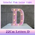 thumbnail image 2 of JilgTeok 3 Packs Colorful Light Up Letters LED Letter Lights for Proposal Statement Birthday Party Wedding Home Bar Decoration Scene Decorative Light Clearance, 2 of 3