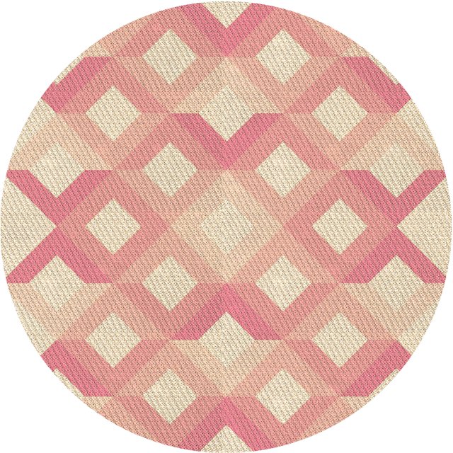 Ahgly Company Tapis Rond Lavable en Machine Intérieur Transitionnel Orange, 3 Pieds Rond