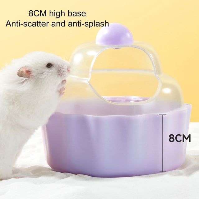 CBFFDC Hamster Washroom Hamster Bathroom Large Space High Base Cartoon Cake Shape Small Pet Bath House