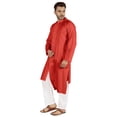 thumbnail image 3 of Atasi Kurta Pyjama Indien Ensemble 2 Pcs pour Hommes Tenue de Fête Robe Traditionnelle Tenue Ethnique, 3 of 7