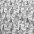thumbnail image 1 of oneOone Cotton Poplin Gray Fabric Beach Boat Sewing Craft Projects Fabric Prints By Yard 42 Inch Wide, 1 of 4