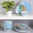 thumbnail image 3 of Tia Mowry 12 Piece Fine Ceramic Dinnerware Set, Blue, 3 of 7