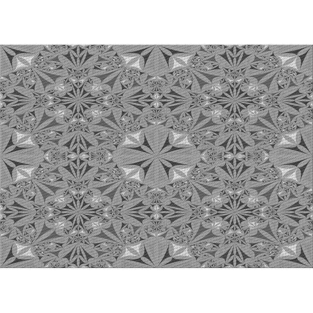 Ahgly Tapis Rectangulaire Lavable en Machine Intérieur Transitionnel Gris Cendré, 2 Pieds x 3 Pieds