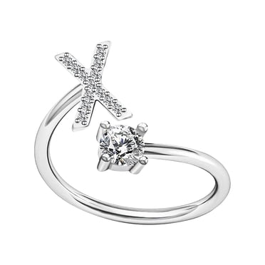 TIMIFIS Bagues Bagues de Phalange Superposables Bague d'Ouverture de Mode pour Femmes Bague de Couple Bague Lettre d'Ouverture Bijoux Bagues pour Femmes;Adolescentes;Hommes - Été