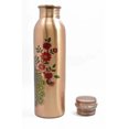 thumbnail image 1 of 100% Copper Water Bottle Leak Proof and Peacock design for dining 900 ML, 1 of 2