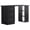 Black, variant on HOMCOM Computer Desk with 3-Tier Storage Shelves, Home Office Desk, White