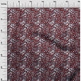 thumbnail image 3 of oneOone Velvet Maroon Fabric Florals Sewing Craft Projects Fabric Prints By Yard 58 Inch Wide, 3 of 4