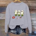 thumbnail image 2 of Chandail à Capuchon pour Femme à Enfiler, Imprimé de Lettres, Col Rond, Haut Doux et Confortable, Chandail Décontracté à Manches Longues pour l'Automne et l'Hiver, Mode, 2 of 3