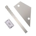 thumbnail image 1 of KAKOWELY 3 Pcs Guitare Frette Rocker Règle d'Action Cou Cranté Droit, 16.93"X1.57"X0.12 Pouces, 1 of 5