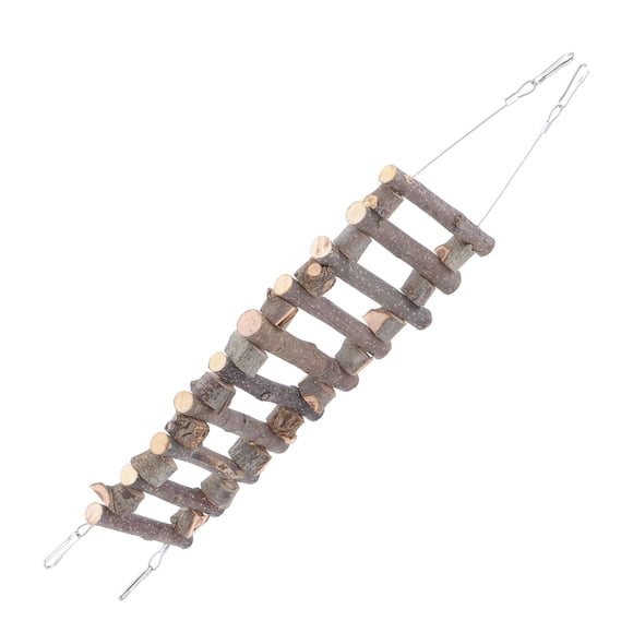Pont d'Échelle pour Animaux de Compagnie, Pont en Bois pour la Mastication de la Plupart des Petits Rongeurs 40cm, 50cm, 60cm, 70cm