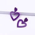 thumbnail image 3 of Decodeary Love Heart Earrings Set Lightweight And Easy To Wear Multiple Colors Available Green, 3 of 6