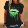 thumbnail image 1 of Birdeem Womens Fashion Printed Round Neck Short Sleeve T-Shirt Blouse Loose Tops, 1 of 12