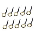 thumbnail image 4 of 10Pcs Stainless Steel Fishing Rods Leader Knee Fishing Lace Rings Set for Bars, 10, 4 of 8