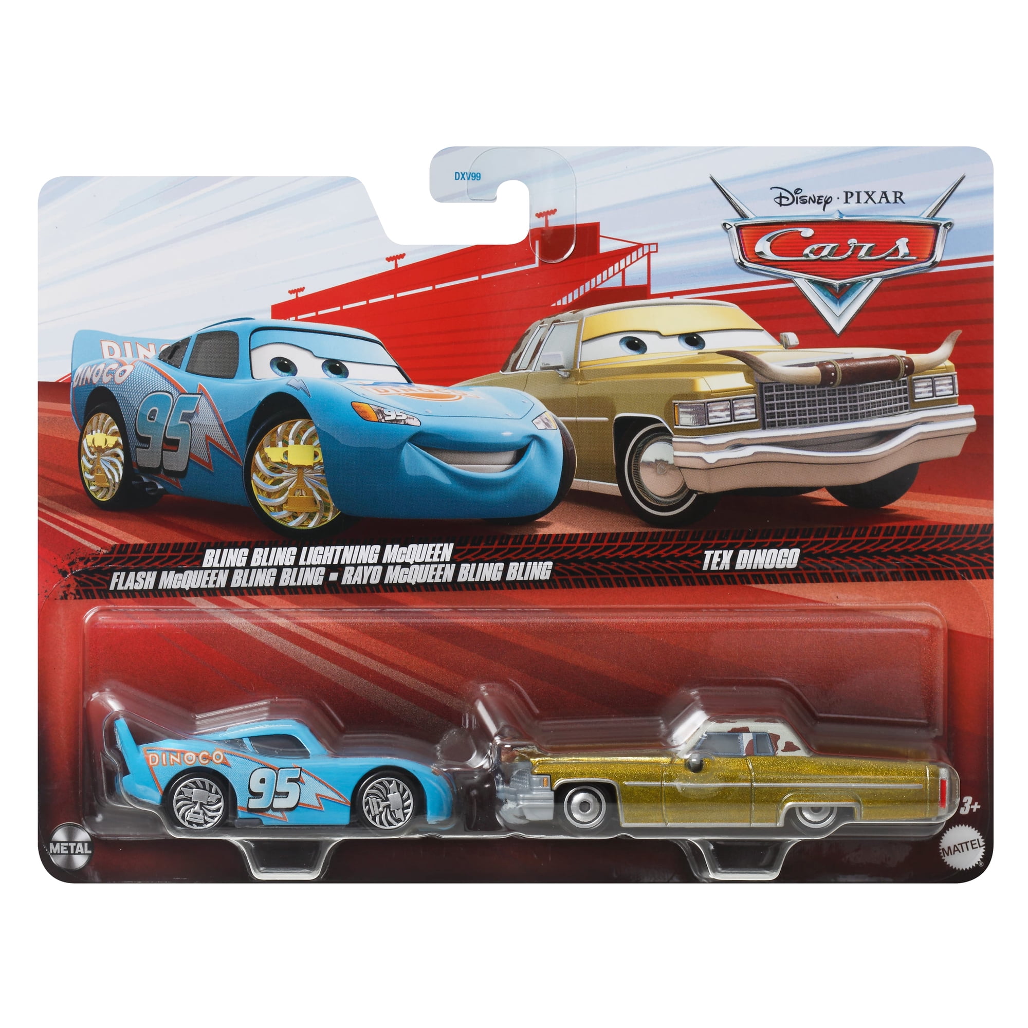 Disney and Pixar Cars Tex Dinoco & Bling Bling Lightning McQueen 2