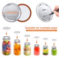 thumbnail image 2 of Regular Mouth Canning Lids Mason Jar Lids 70mm  100 Pack, 2 of 8