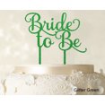 thumbnail image 1 of Bride To Be Wedding Cake Topper Custom Glitter Cake Topper Wedding Cake Decoration Available 6-7 Inches Wide, 1 of 1