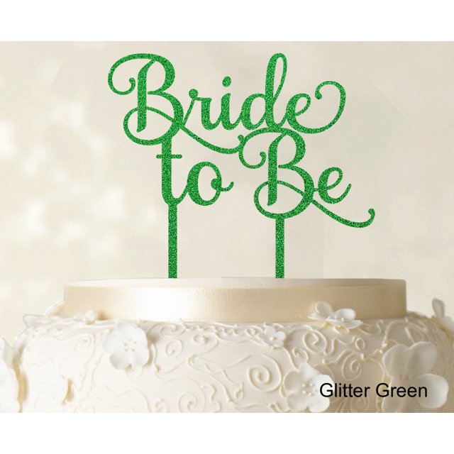 Bride To Be Wedding Cake Topper Custom Glitter Cake Topper Wedding Cake Decoration Available 6-7 Inches Wide