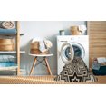 thumbnail image 2 of Ahgly Company Tapis d'Intérieur Lavable en Machine Carré Transitionnel Gris Minuit, 6 Pieds Carré, 2 of 7