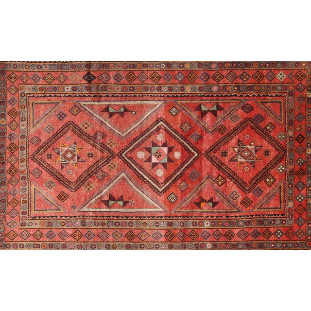Ahgly Company Indoor Rectangle Traditional Orange Southwestern Area Rugs, 2' x 5'