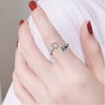 thumbnail image 3 of ORUYROP Bague Lettre Initiale pour Femmes Filles Bagues Alphabet Empilables Argent avec Initiale Réglable Cristal Incrusté Bagues Initiales Cadeaux pour Adolescentes, 3 of 6
