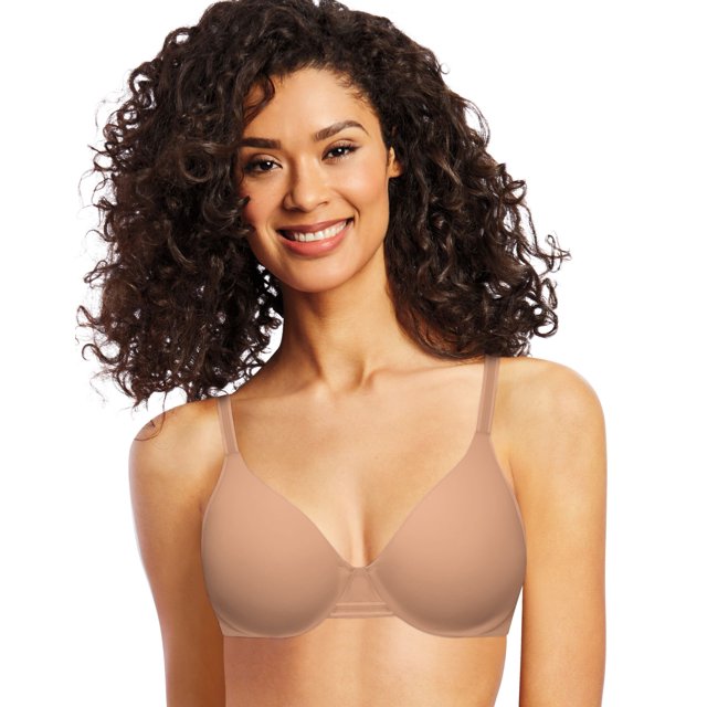 Bali Womens One Smooth U Smoothing and Concealing Underwire Bra, 34D