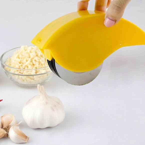 Herb Mincer Roller Manual Vegetable Cutter With 6 Stainless Steel Blades Multifunctional Hand Chopper For Fresh Herbs Kitchen Home Cooking Prep Hzhnb | Plastic, Yellow