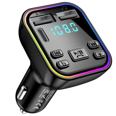 Émetteur FM Bluetooth pour Voiture, Adaptateur Radio Sans Fil, Kit pour Voiture, Lecteur MP3, Chargeur USB pour Voiture, Prise en Charge de Clé U/appels Mains Libres