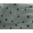 thumbnail image 4 of oneOone Georgette Viscose Fabric Finger Sign Symbol Printed Fabric 1 Yard 42 Inch Wide, 4 of 4