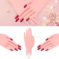 thumbnail image 4 of Nail Practice Hands, Practice Hand For Nails Nail Mannequin Hands For Nails Practice With Bracket For Art Display For DIY Manicure, 4 of 8