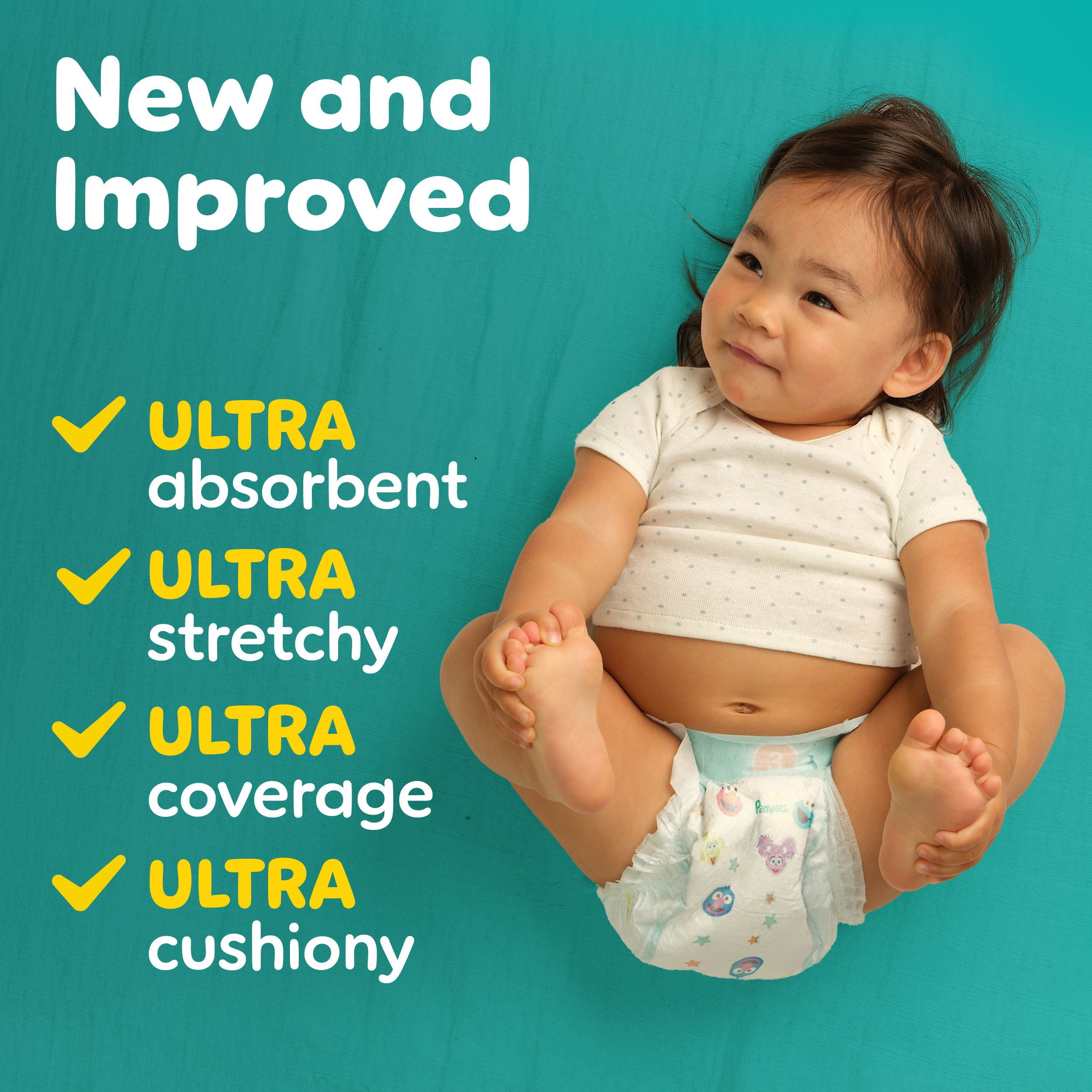 Pampers Baby Dry Ultra Couches, Taille (- lbs