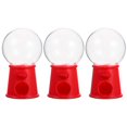 thumbnail image 1 of CUITING Mini Gumball Machine Toys - 3pcs Red Candy Dispensers, 1 of 9