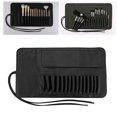 thumbnail image 1 of Makeup Brush Pouch Rolling 15-Capacity Makeup Brush Case Cosmetic Brush Bag, 1 of 5