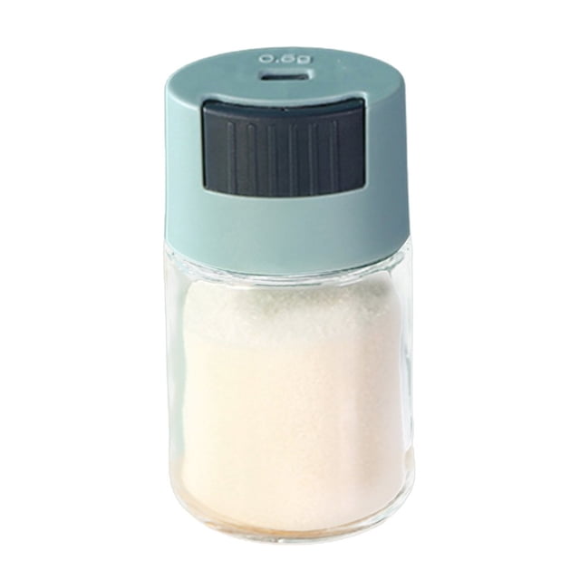 Salières avec Bouton-Poussoir, Salières Anti-Humidité pour Sel, Sucre, Épices, Poivre, Cône Bleu