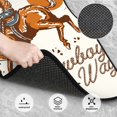 thumbnail image 3 of Lsque Tapis de Sol 4 Pcs Imprimé Cheval de Cowboy, Doublures en Caoutchouc Résistantes, Design Antidérapant, Protection Automobile Toutes Saisons, Véhicules, Voitures, Camions et SUV, 3 of 7